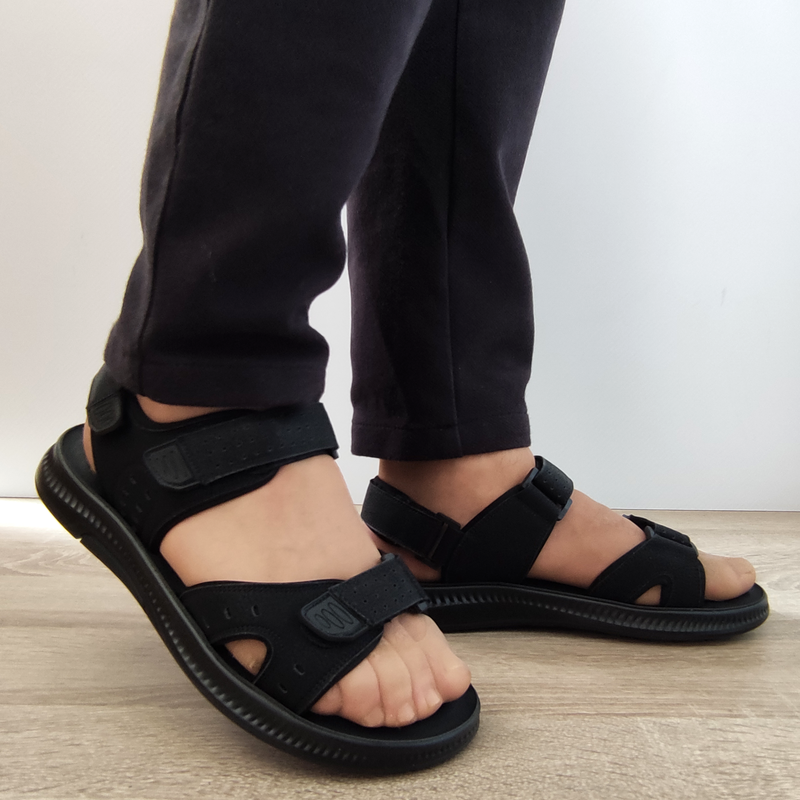SANDALE BARBATI MELS 1S13 NEGRE - imagine 5