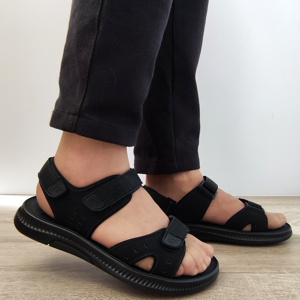 SANDALE BARBATI MELS 1S13 NEGRE - imagine 2
