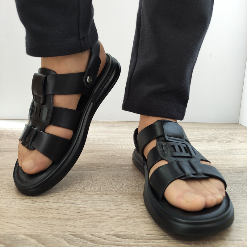 SANDALE BARBATI MELS 95017 NEGRE - imagine 4