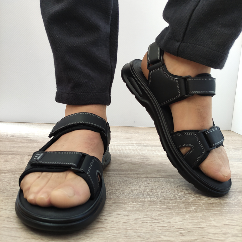 SANDALE BARBATI MELS J24 NEGRE - imagine 3