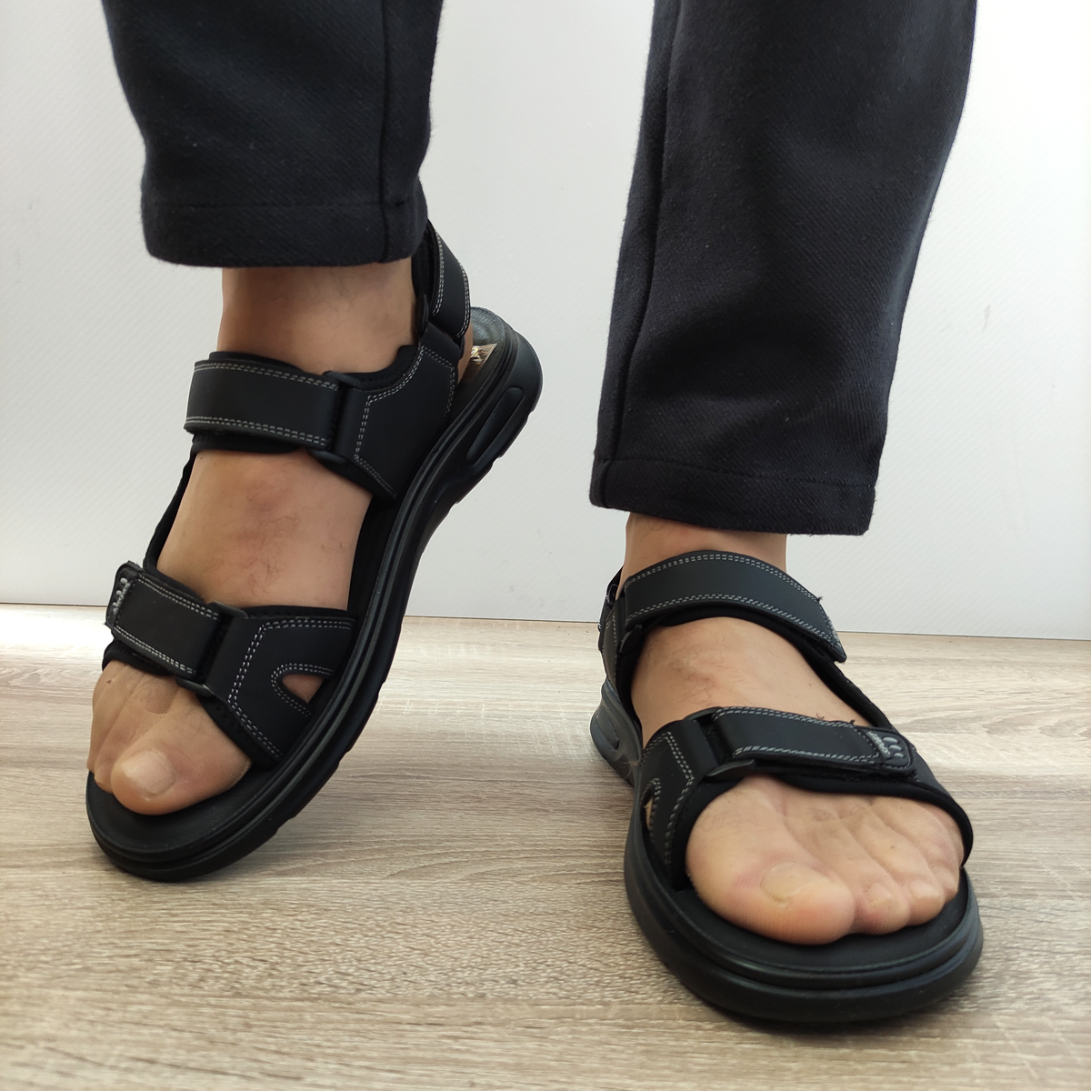 SANDALE BARBATI MELS J24 NEGRE - imagine 4