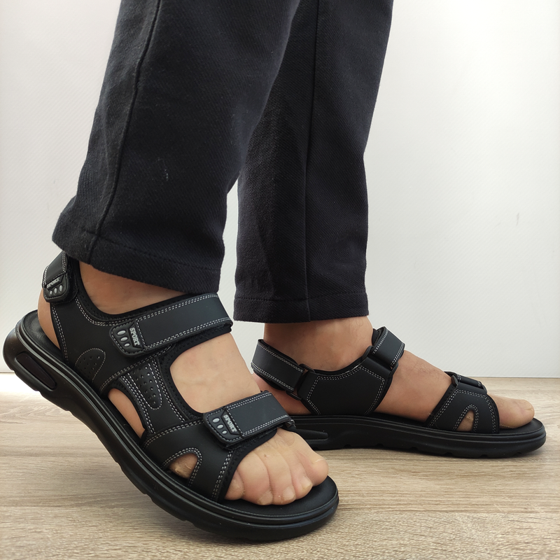 SANDALE BARBATI MELS J24 NEGRE - imagine 5