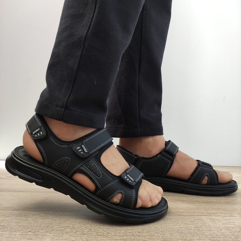 SANDALE BARBATI MELS J24 NEGRE - imagine 2