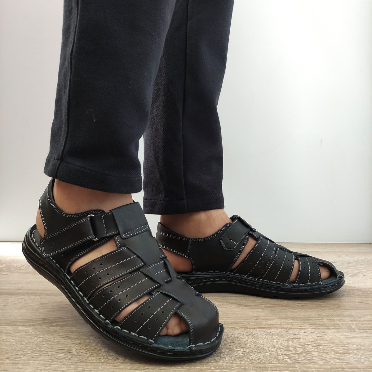 SANDALE BARBATI NICOLIS 75405 NEGRE - imagine 5