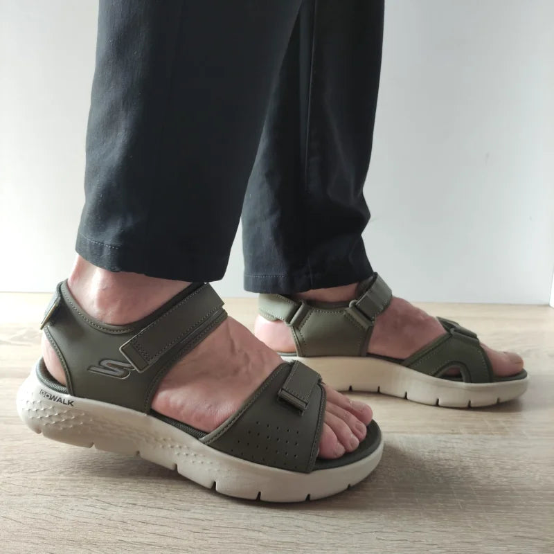 SANDALE BARBATI SKECHERS 229205 OLV - imagine 5