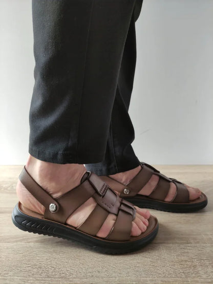 SANDALE CASUAL BARBATI MELS 232007 MARO