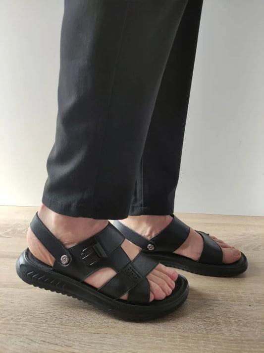 SANDALE CASUAL BARBATI MELS 592096 NEGRE