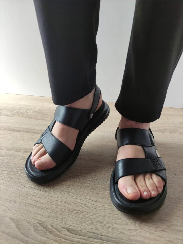 SANDALE CASUAL BARBATI MELS 592096 NEGRE