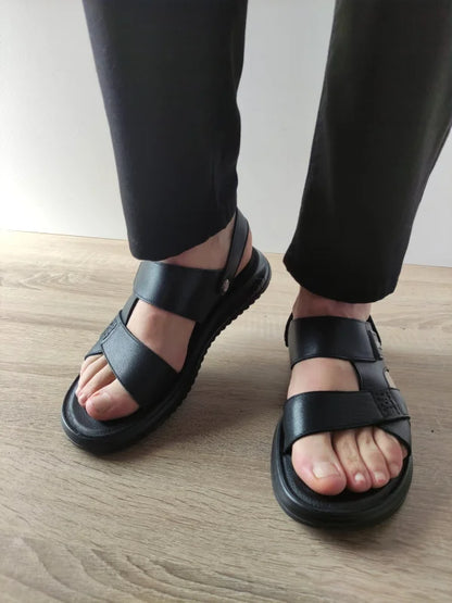 SANDALE CASUAL BARBATI MELS 592096 NEGRE