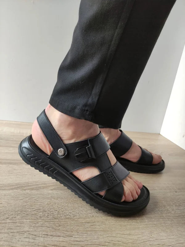SANDALE CASUAL BARBATI MELS 592096 NEGRE