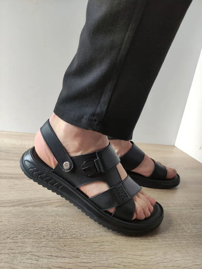 SANDALE CASUAL BARBATI MELS 592096 NEGRE