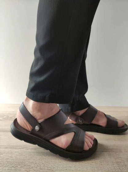 SANDALE CASUAL BARBATI MELS 7536 MARO