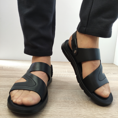 SANDALE CASUAL BARBATI MELS 7536 NEGRE