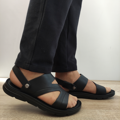 SANDALE CASUAL BARBATI MELS 7536 NEGRE