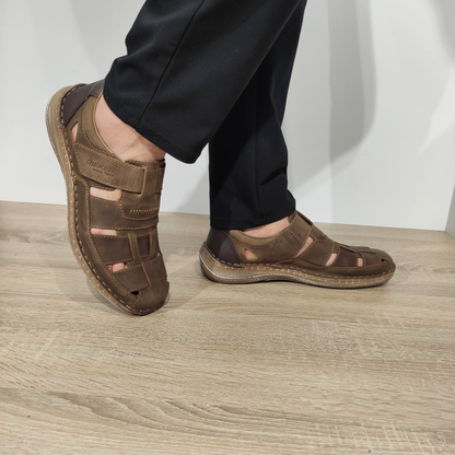 SANDALE CASUAL BARBATI RIEKER 03078-25 MARO