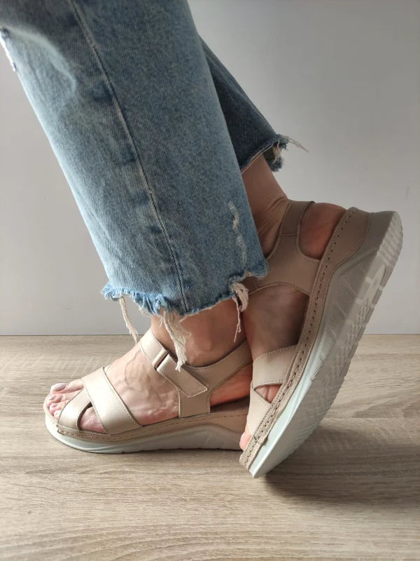 SANDALE CASUAL DAMA BIO FLEX 05-6100 BEJ