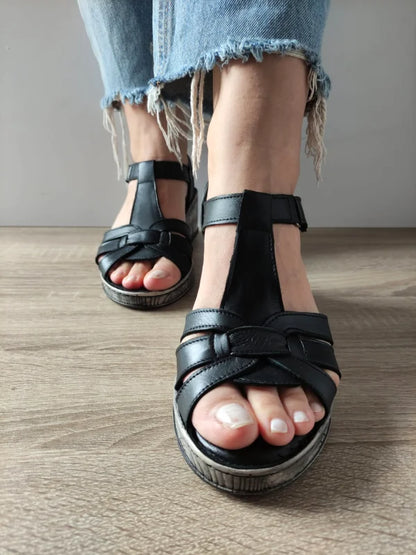 SANDALE CASUAL DAMA BIO FLEX 22-05 NEGRE