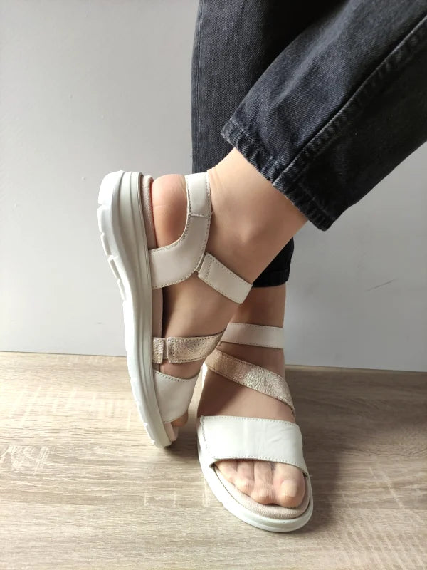 SANDALE CASUAL DAMA CAPRICE 28716-44 BEJ + AURIU - imagine 5