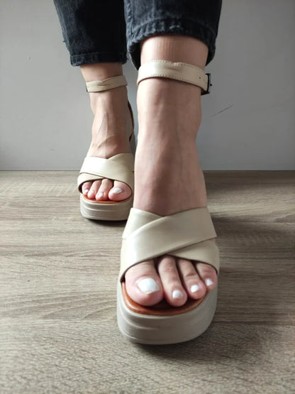 SANDALE CASUAL DAMA DOGATI 018 10407 BEJ