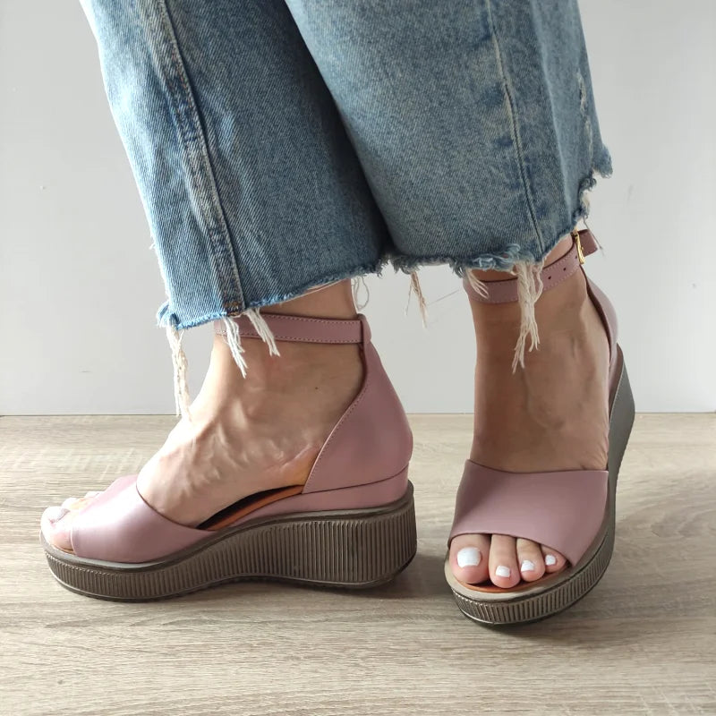 SANDALE CASUAL DAMA DOGATI 018 1798 ROZ - imagine 2