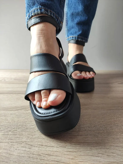 SANDALE CASUAL DAMA DOGATI 054 M-48 NEGRE