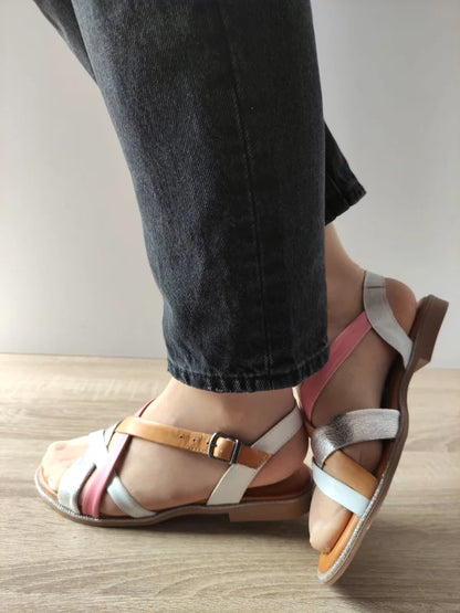 SANDALE CASUAL DAMA DOGATI 059 A406 ALBE + COMB