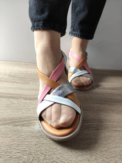 SANDALE CASUAL DAMA DOGATI 059 A406 ALBE + COMB