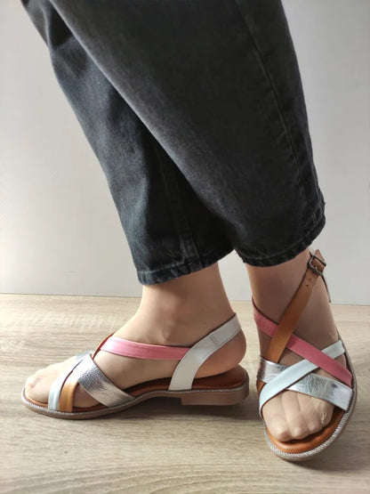 SANDALE CASUAL DAMA DOGATI 059 A406 ALBE + COMB