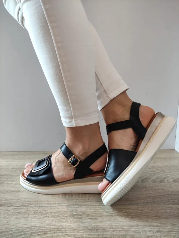 SANDALE CASUAL DAMA DOGATI 060-0010 NEGRE - imagine 5