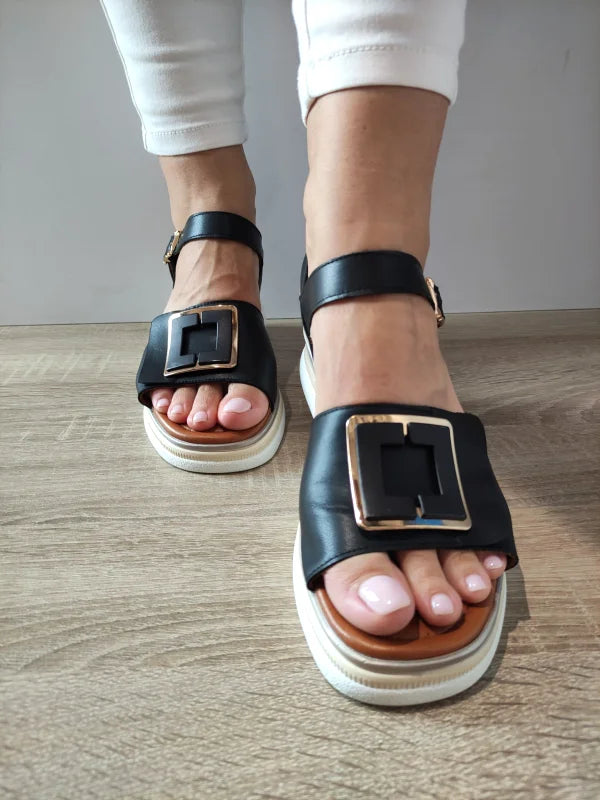 SANDALE CASUAL DAMA DOGATI 060-0010 NEGRE - imagine 4