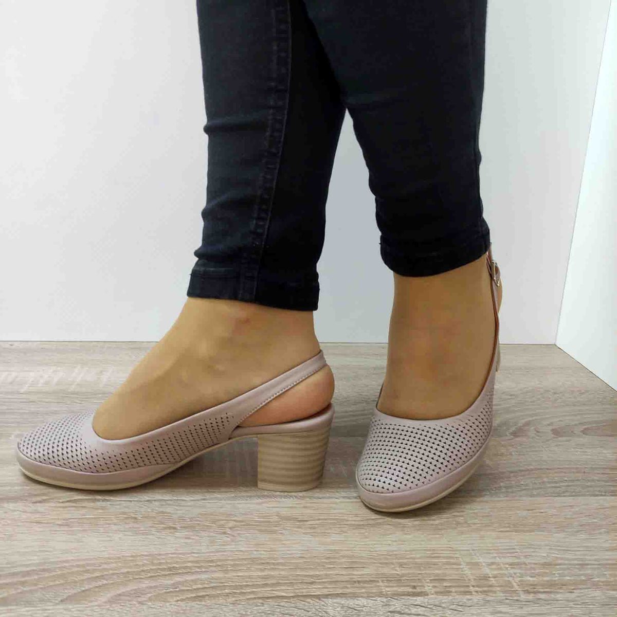 SANDALE CASUAL DAMA DOGATI 702 NUDE - imagine 3