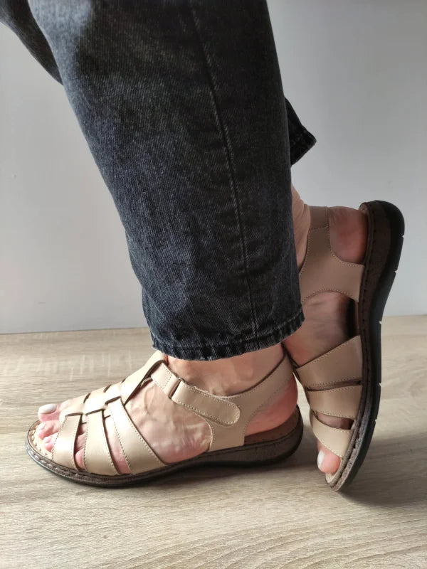 SANDALE CASUAL DAMA DYANY 4773 1 BEJ NISIP