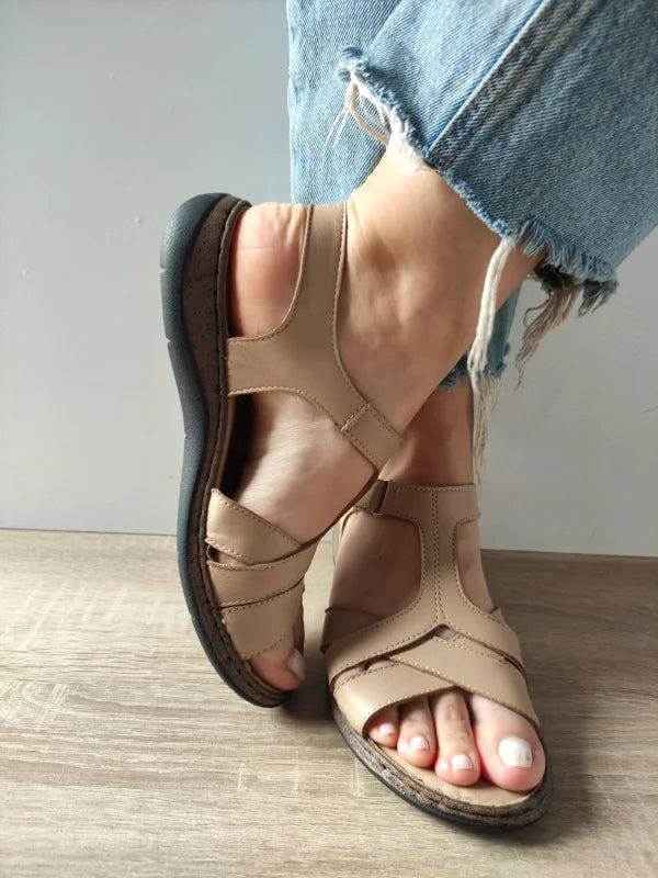 SANDALE CASUAL DAMA DYANY 4773 3 BEJ NISIP