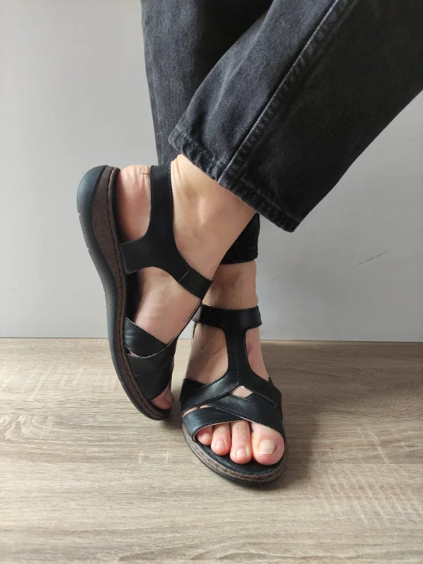 SANDALE CASUAL DAMA DYANY 4773 3 NEGRE - imagine 3