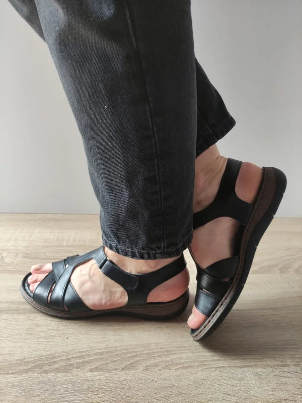 SANDALE CASUAL DAMA DYANY 4773 3 NEGRE - imagine 4