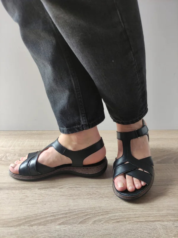 SANDALE CASUAL DAMA DYANY 4773 3 NEGRE - imagine 2