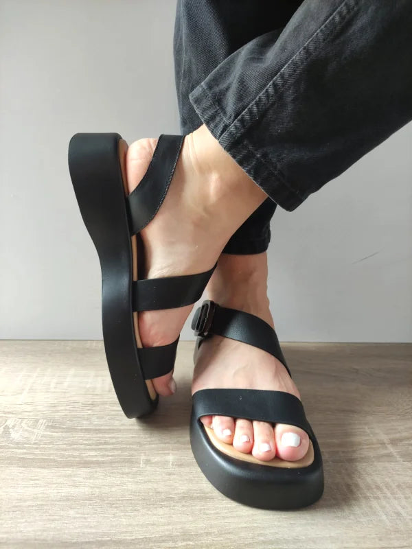 SANDALE CASUAL DAMA EPICA 60006A 01-N NEGRE - imagine 4