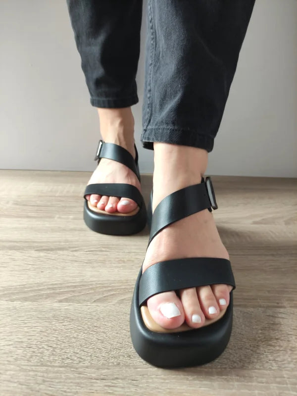 SANDALE CASUAL DAMA EPICA 60006A 01-N NEGRE - imagine 5