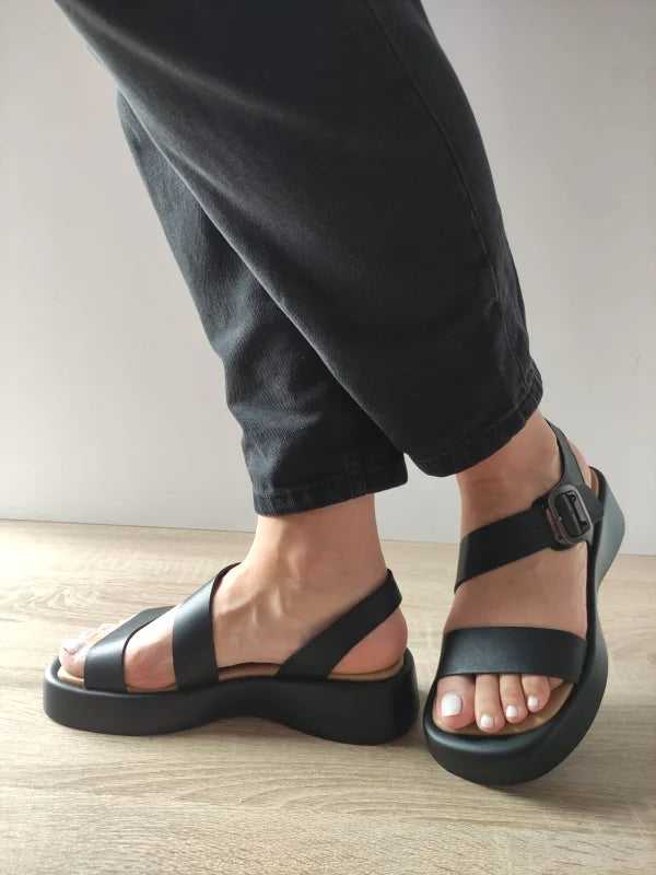 SANDALE CASUAL DAMA EPICA 60006A 01-N NEGRE - imagine 2