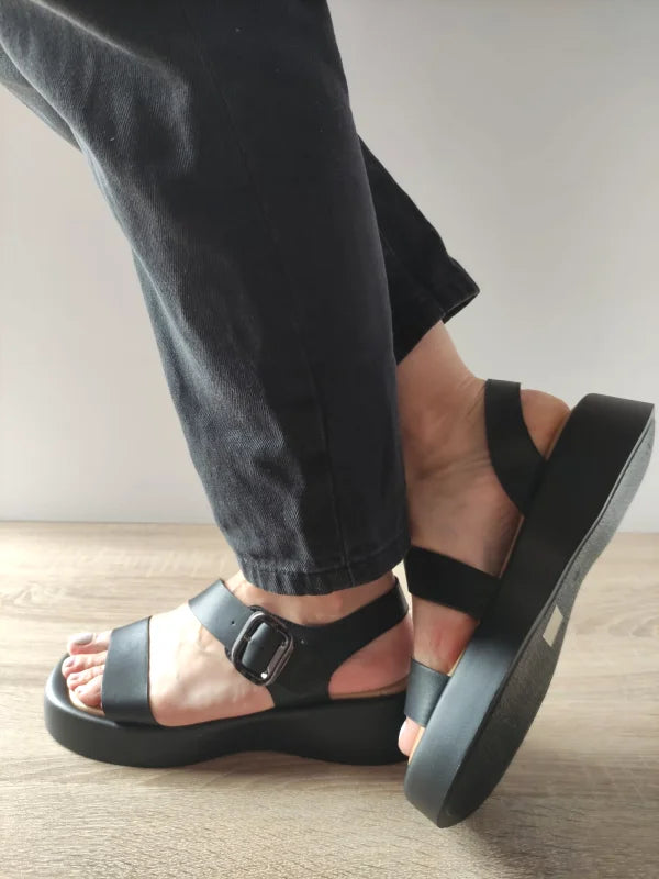 SANDALE CASUAL DAMA EPICA 60006A 01-N NEGRE - imagine 3