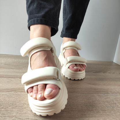 SANDALE CASUAL DAMA FORMAZIONE 1036230 CREM
