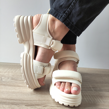 SANDALE CASUAL DAMA FORMAZIONE 1036230 CREM