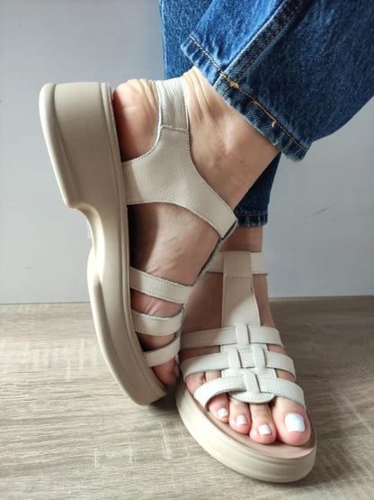 SANDALE CASUAL DAMA FORMAZIONE 246609 CREM