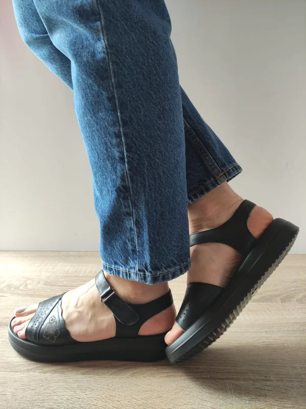 SANDALE CASUAL DAMA FORMAZIONE 246612 NEGRE - imagine 4
