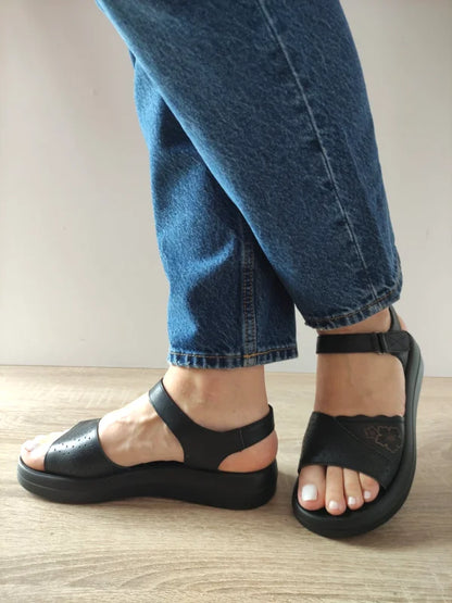 SANDALE CASUAL DAMA FORMAZIONE 246612 NEGRE