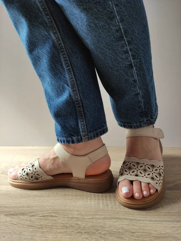 SANDALE CASUAL DAMA FORMAZIONE 33177 BEJ