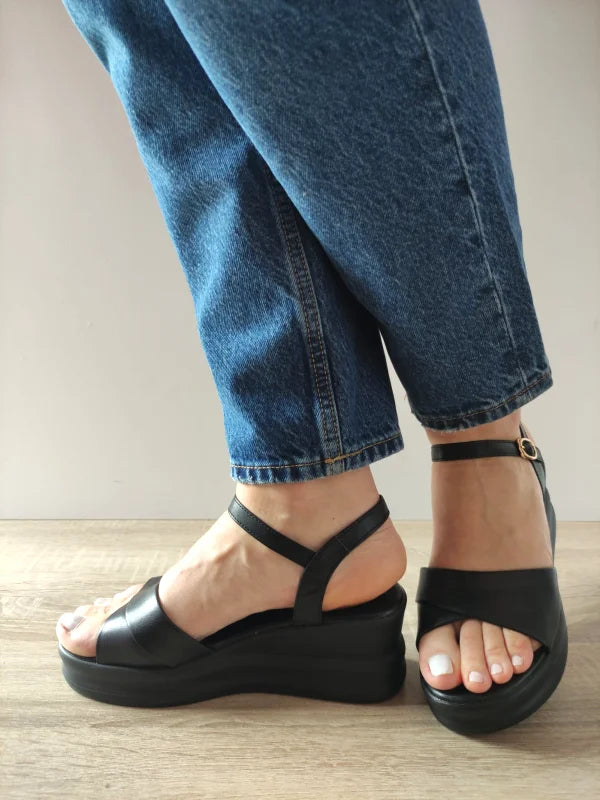 SANDALE CASUAL DAMA FORMAZIONE 49009 NEGRE