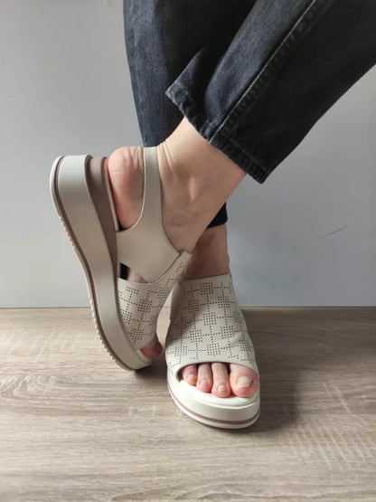SANDALE CASUAL DAMA FORMAZIONE 50096 CREM