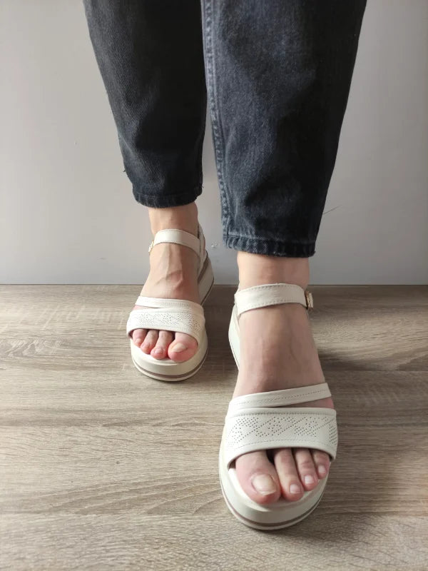 SANDALE CASUAL DAMA FORMAZIONE 50097 CREM