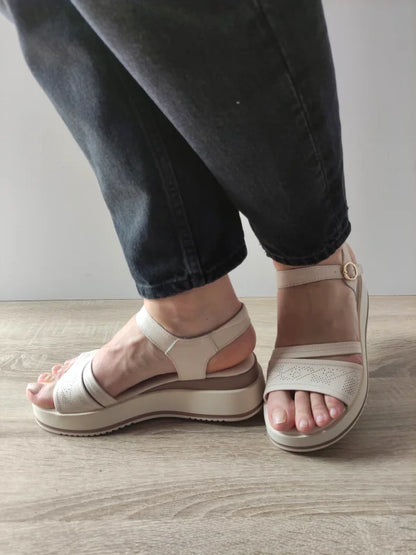 SANDALE CASUAL DAMA FORMAZIONE 50097 CREM